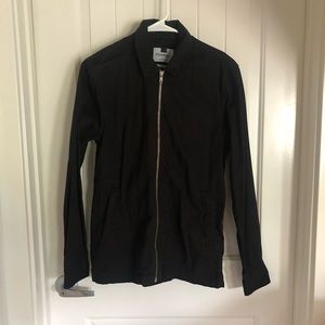 Top man black overshirt jacket